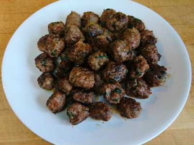 pile of small meatballs